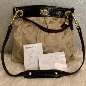 Coach Signature Hobo Crossbody Adjustable & Removable Straps